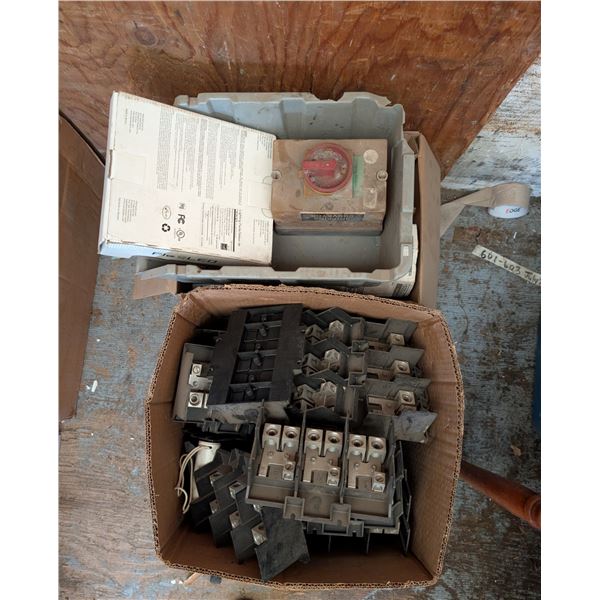 (2) Boxes full of Misc., electrical Items