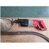 Image 3 : Lot of tools, bucksaw, clothes plunger, recipricating saw and bottle capper