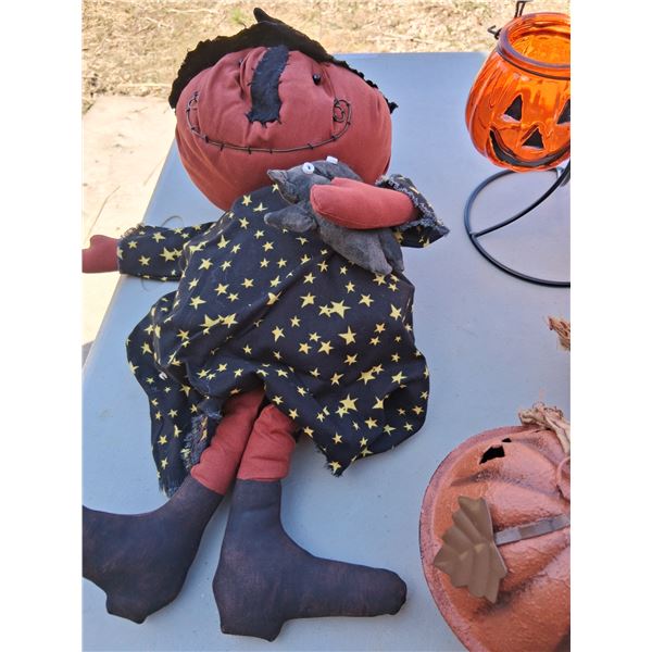 Large collection of Halloween decorations