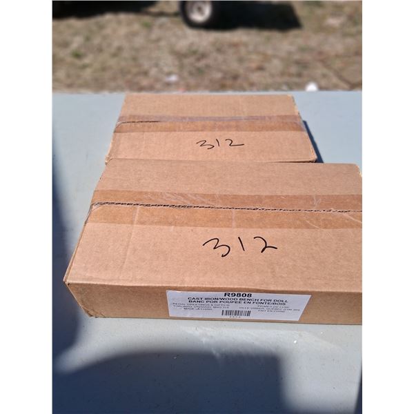 Cast Iron/wood doll rocking chair (new)