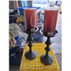Image 1 : 2ea metal candle stands & candles