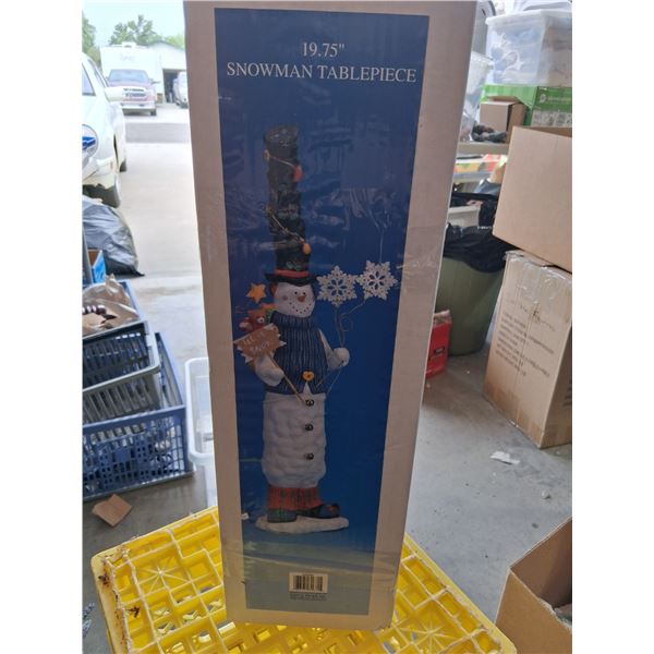 2ea Xmas snowman table piece