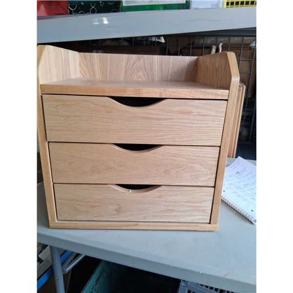 3 draw desktop filing system