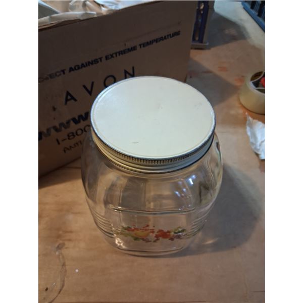 4ea large Antique Kitchen containers