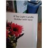 Image 2 : 8 tealite candle holder with vase
