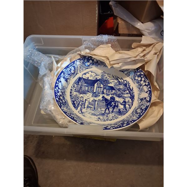 18" blue Display Bowl