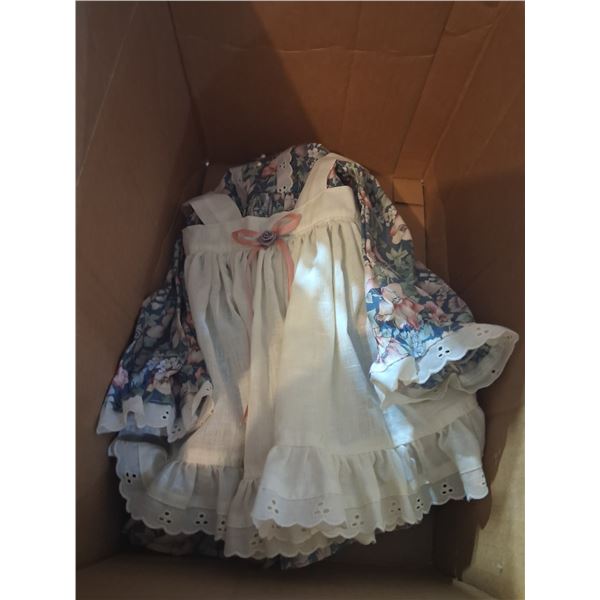 Hand Crafted Bunny Doll c/w 2 dresses