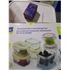 Image 1 : Tempered Glass food Storage Set New
