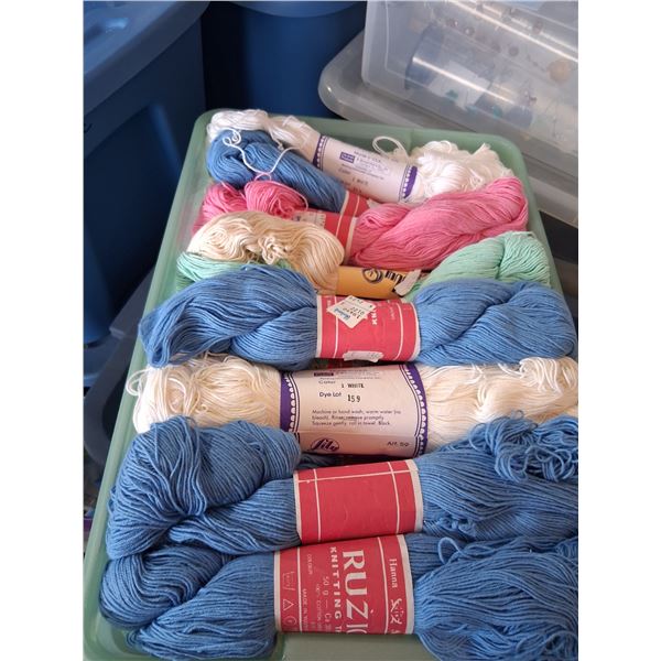 Full container of Crochet cotton