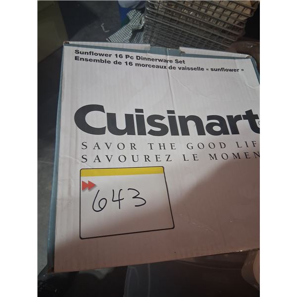 Sunflower 16pc Dinnerware Set Cuisinart