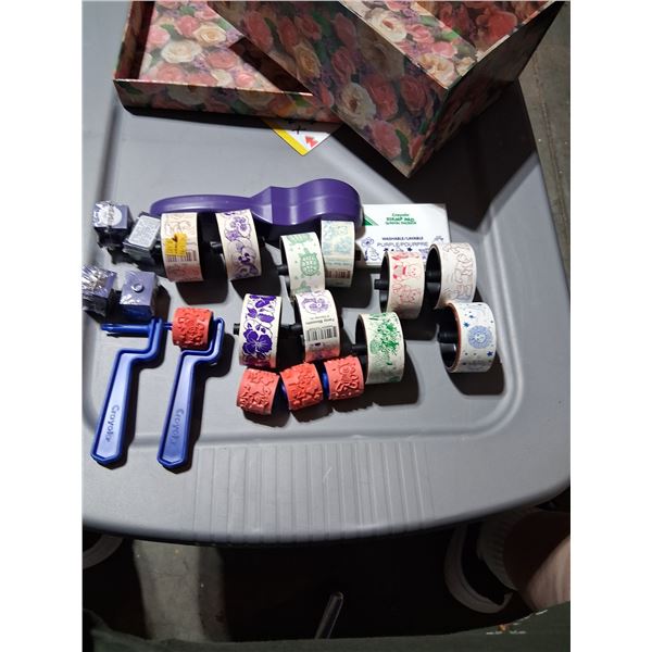 Multiple rolling stamps never used