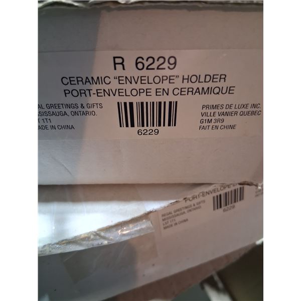 Ceramic Envelope Holder New in the Box