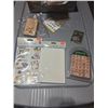 Image 1 : Selection of crafting supplies and Rubber stamps
