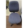 Image 1 : Office Chair w/ Upholstered Seat & Back on Wheels 17" x 18" x 38"H