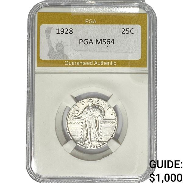 1928 Standing Liberty Quarter PGA MS64