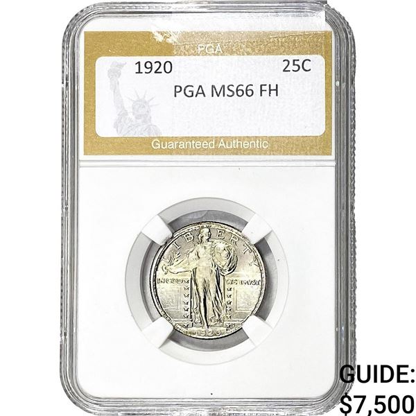 1920 Standing Liberty Quarter PGA MS66 FH