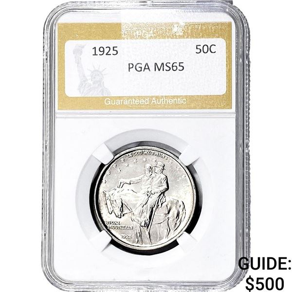 1925 Stone Mountain Half Dollar PGA MS65