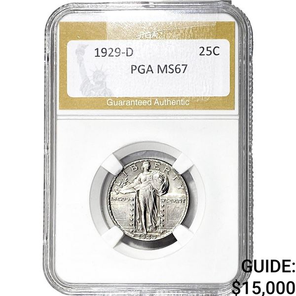 1929-D Standing Liberty Quarter PGA MS67