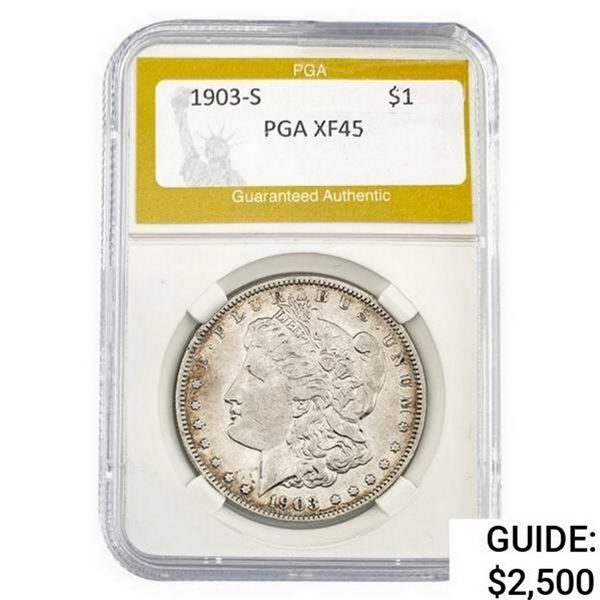 1903-S Morgan Silver Dollar PGA  XF45