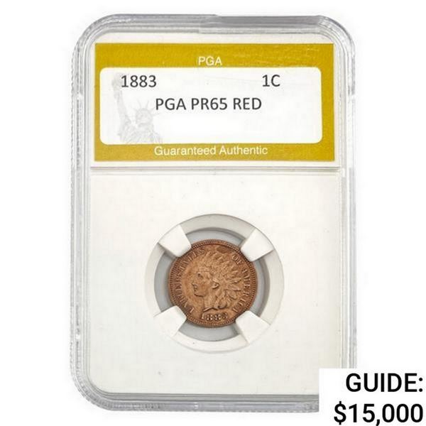 1883 Indian Head Cent PGA  PR65 RED