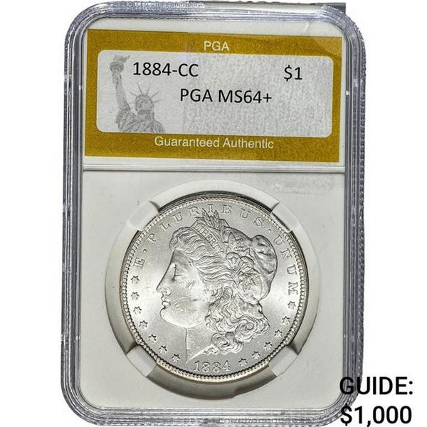 1884-CC Morgan Silver Dollar PGA MS64+