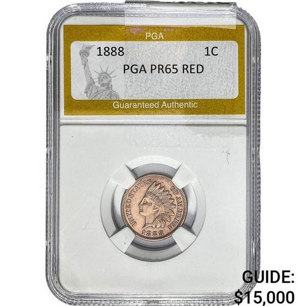1888 Indian Head Cent PGA PR65 Red