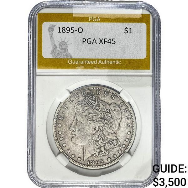 1895-O Morgan Silver Dollar PGA XF45