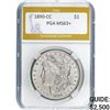 Image 1 : 1890-CC Morgan Silver Dollar PGA MS63
