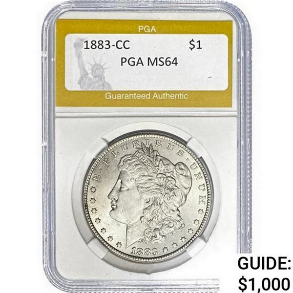 1883-CC Morgan Silver Dollar PGA  MS64