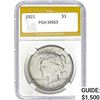 Image 1 : 1921 Peace Dollar PGA  MS63