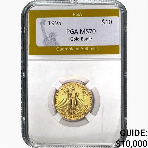 1995 $10 American Gold Eagle PGA MS70