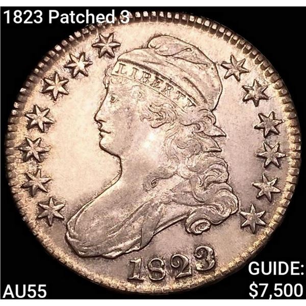 1823 Patched 3 Capped Bust Half Dollar HIGH GRADE