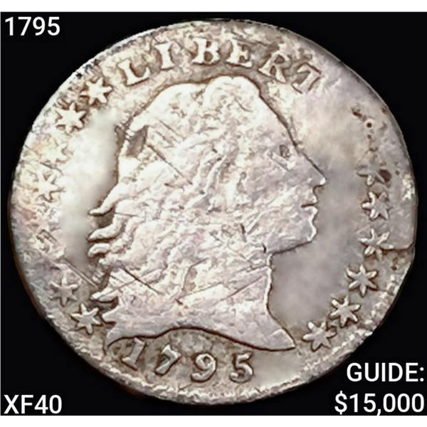 1795 Flowing Hair Half Dime NEARLY UNCIRCULATED