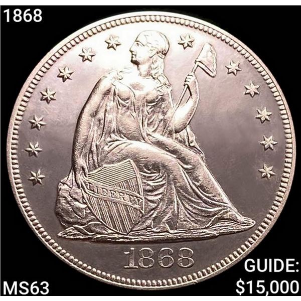 1868 Seated Liberty Dollar CHOICE BU