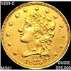 Image 1 : 1839-C $2.50 Gold Quarter Eagle UNCIRCULATED