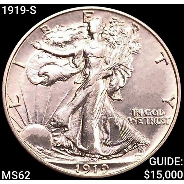 1919-S Walking Liberty Half Dollar UNCIRCULATED