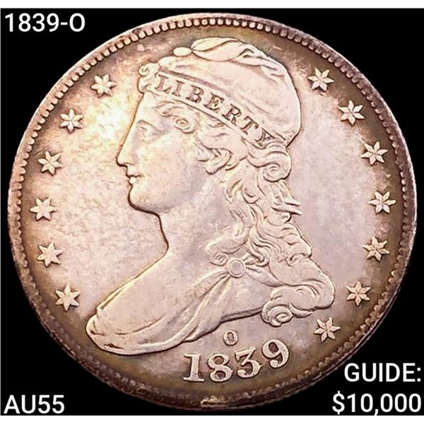 1839-O Capped Bust Half Dollar HIGH GRADE