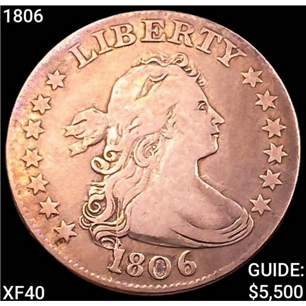 1806 Draped Bust Quarter NEARLY UNCIRCULATED