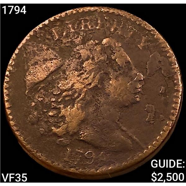 1794 Liberty Cap Cent ABOUT UNCIRCULATED