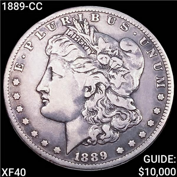 1889-CC Morgan Silver Dollar NEARLY UNCIRCULATED