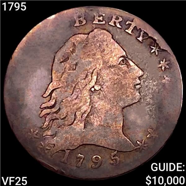 1795 Flowing Hair Half Dime LIGHTLY CIRCULATED