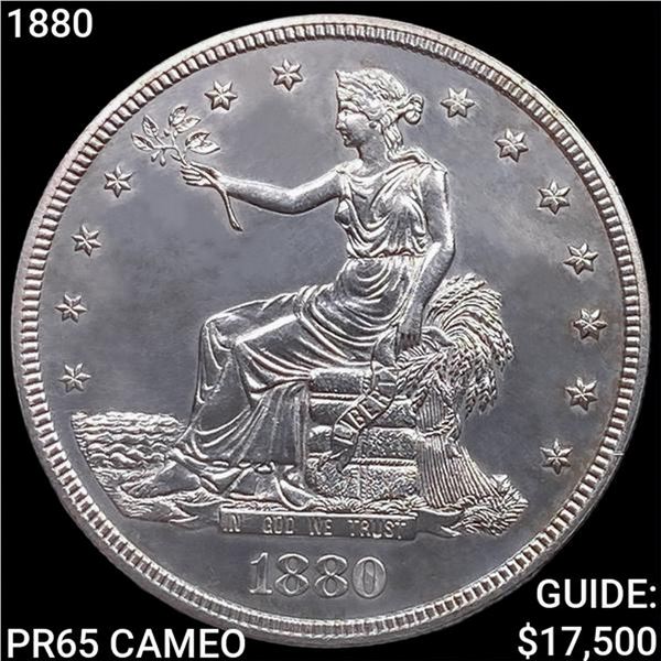 1880 Silver Trade Dollar GEM PROOF CAM