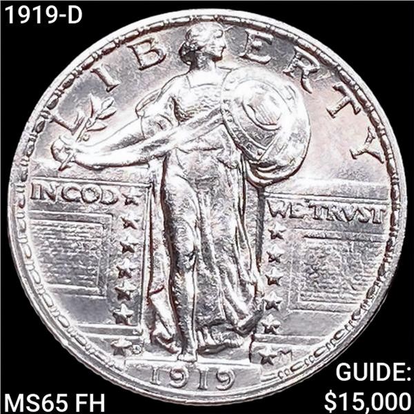 1919-D Standing Liberty Quarter GEM BU