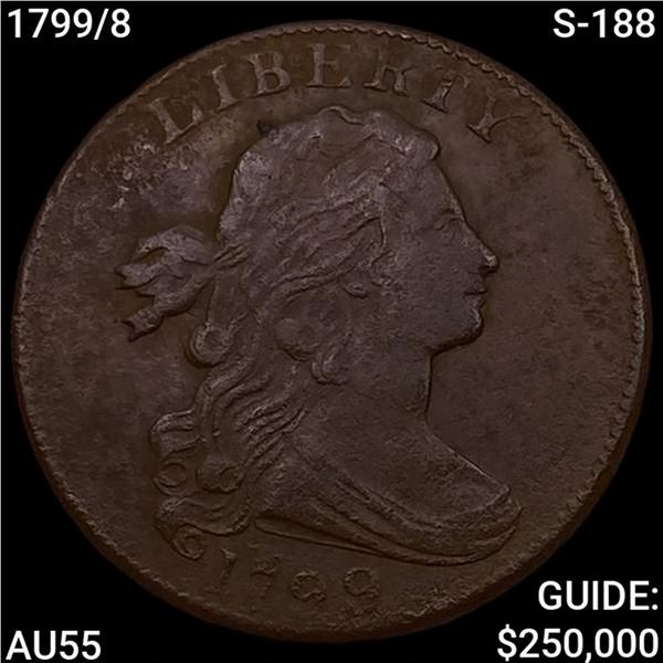 1799/8 S-188 Draped Bust Large Cent HIGH GRADE