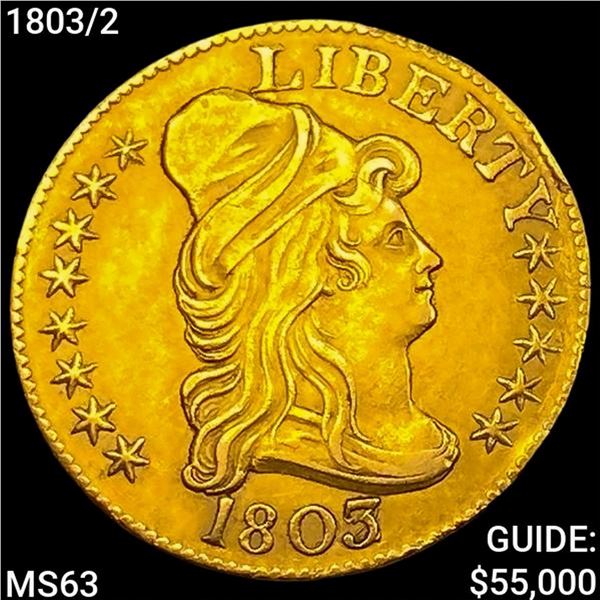 1803/2 $5 Gold Half Eagle CHOICE BU