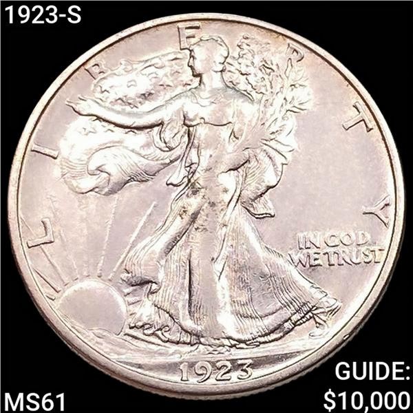 1923-S Walking Liberty Half Dollar UNCIRCULATED
