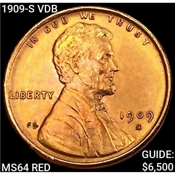 1909-S VDB Wheat Cent CHOICE BU RD