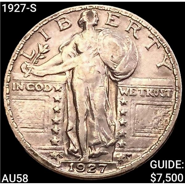 1927-S Standing Liberty Quarter CHOICE AU