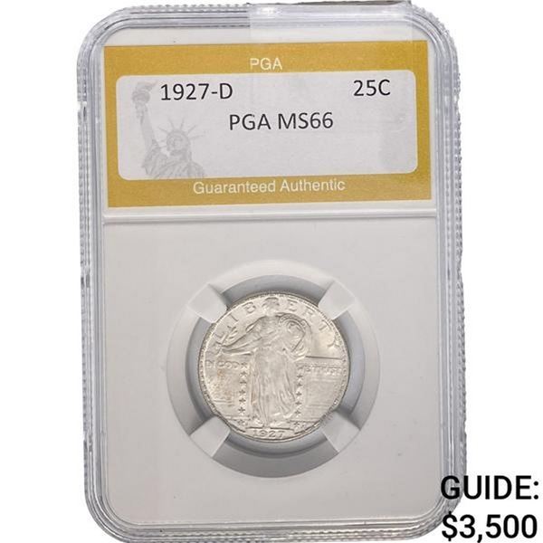 1927-D Standing Liberty Quarter PGA MS66