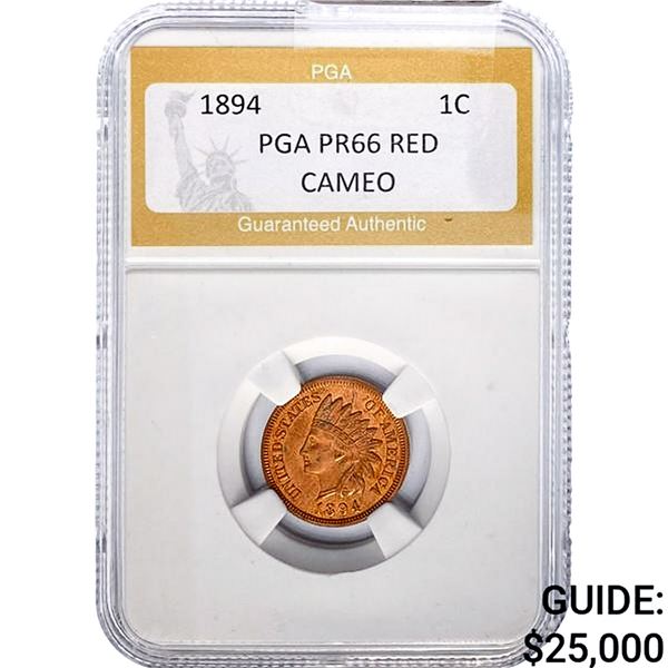 1894 Indian Head Cent PGA PR66 RED CAMEO